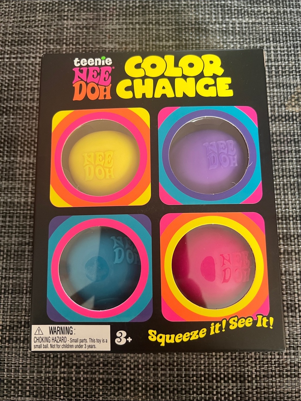 Color Change Squeeze Balls - Yellow, Purple, Blue, Pink